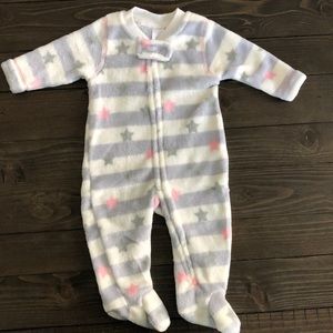Incredibly soft 0-3m modern baby footed onsie/sleeper